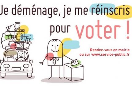 je déménage, je me réinscris pour voter !